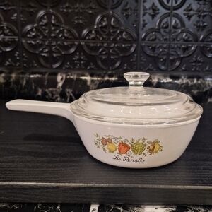 Vintage Spice Of Life P81B Corningwear Small Saucepan Menuette Pan, Sauciere